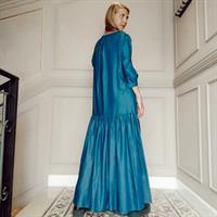 שמלת מקסי DENIM + מסכת DENIM מתנה