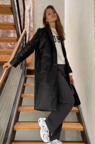 ג׳קט דמוי עור בובון