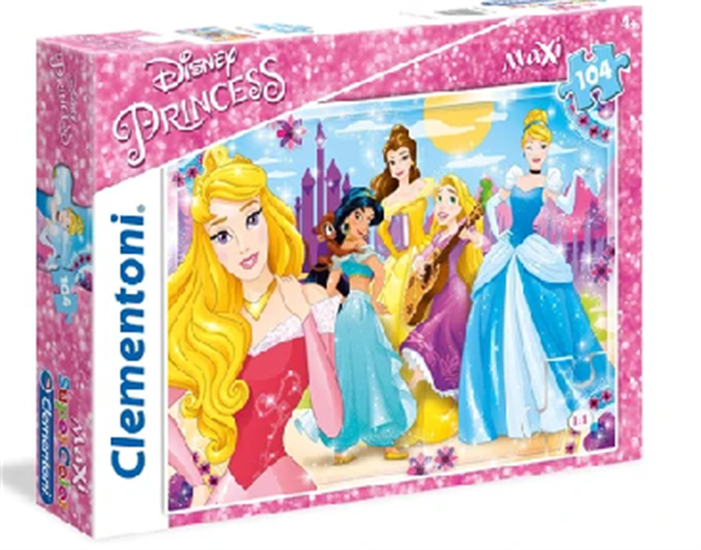 פאזל רצפה 104 חלקים - נסיכות דיסני