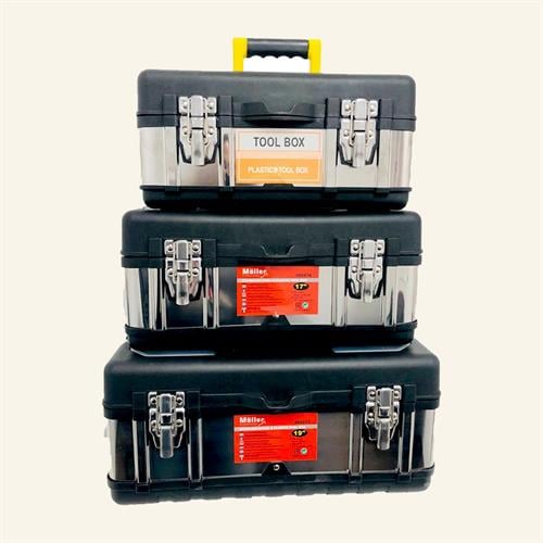 ארגז כלים ציפוי נירוסטה 17" מבית MOLLER GERMANY