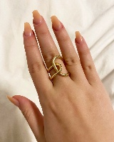 טבעת “Mari” מצופה 18k
