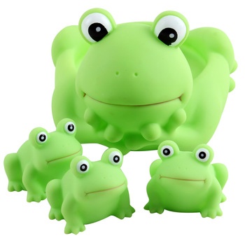 צפרדעי צעצוע לאמבטיה
