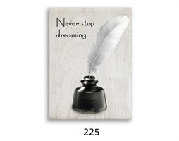 רביעיית תמונות ספרים, קסת דיו, שעון חול ומשפט השראה דגם041