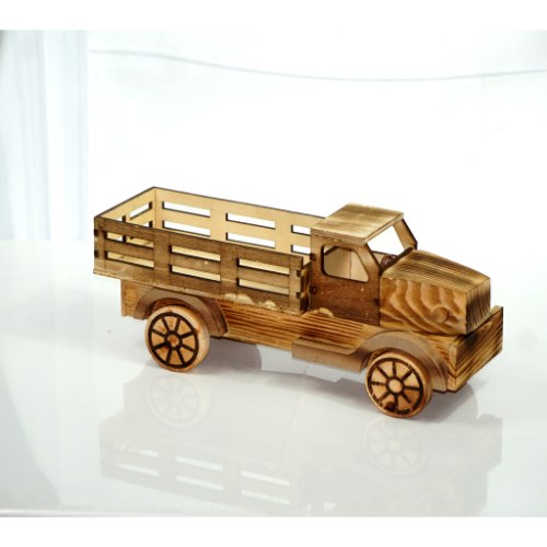 משאית עץ בינונית לצביעה