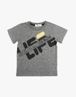 חולצת טריקו בנים מודפס LIFE