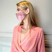 שמלת מעטפת אפרסק + מסכת JAPANESE PINK מתנה