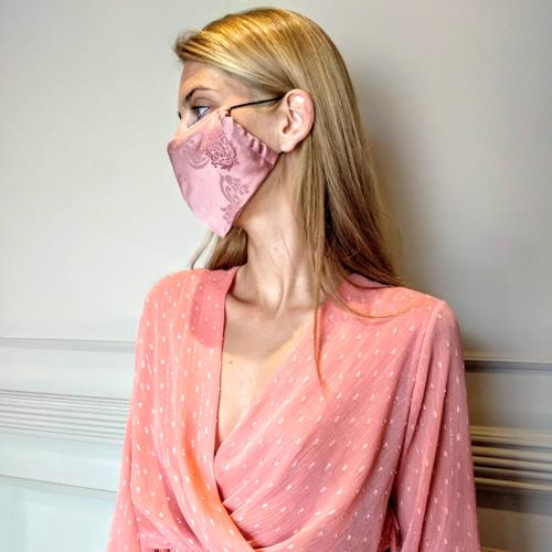 שמלת מעטפת אפרסק + מסכת JAPANESE PINK מתנה