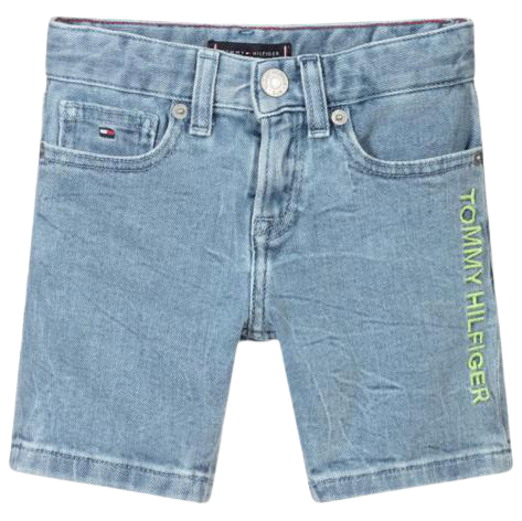 שורט ג'ינס בנים TOMMY H לוגו ניאון 1-16