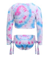 בגד ים 2 חלקים שרוול ארוך טאי דאי VIEW - מידות 2-16 שנים