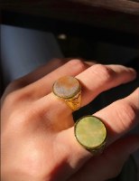 טבעת X חותם זהב