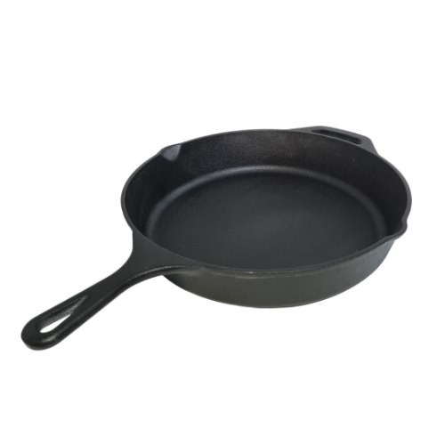 מחבת 32 ס"מ ידית ברזל - משטח חלק