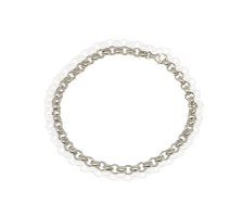 צמיד זהב לבן לאישה בזהב 14קראט