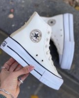 נעלי נשים CONVERSE/ALLSTAR צבע שמנת