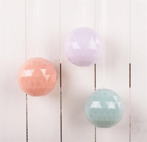 כדור פלסטיק שקוף יהלום - 8 ס"מ