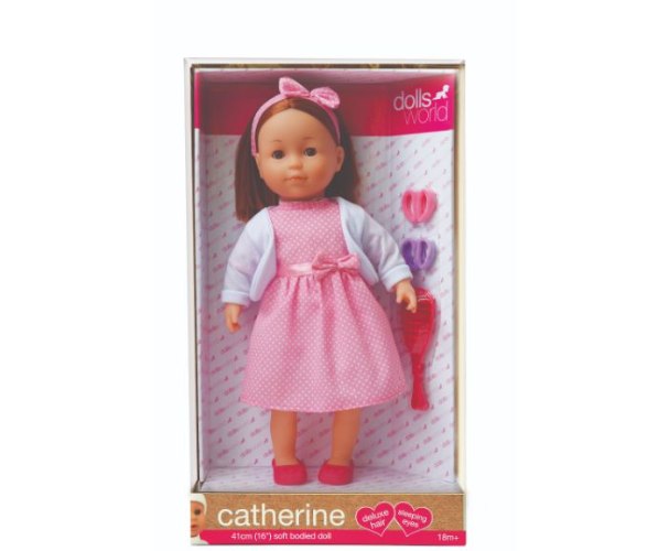 בובת קטרין - שיער חום קצר