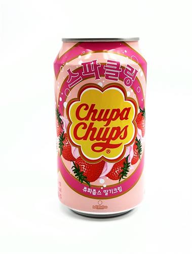 Chupa Chups בטעם תותים בשמנת