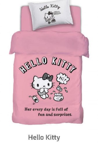 סט מלא יחיד או מיטה וחצי הלו קיטי