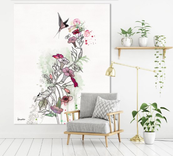 פרח יפן - קנבס