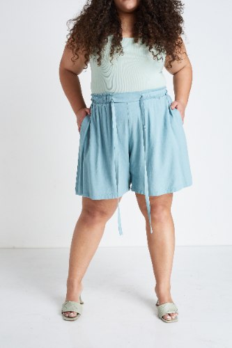 מכנסיי ג׳יה כחול אקווה