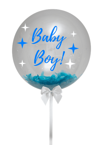 בלון שקוף נוצות