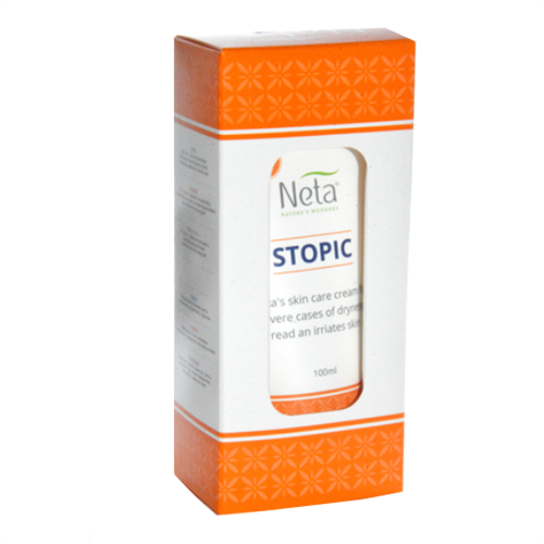 -- משחת סטופיאזיס, משחה לתמיכה בפסוריאזיס, עור מגורה וקשקשת קשה-- חברת נטע,  100 מ"ל