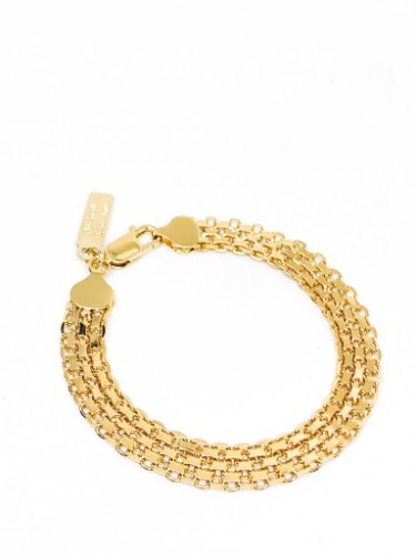 צמיד רשת לילי זהב