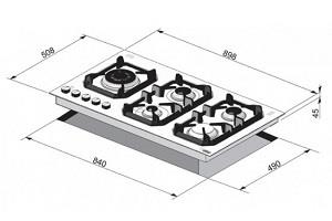 ‏כיריים גז Lofra HLS9D0