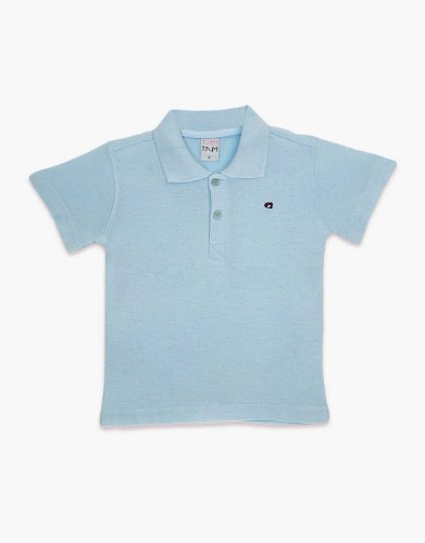 חולצת בני פיקה חלק לוגו