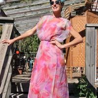 שמלת מקסי של מלאכיות מידה M