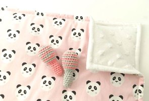 שמיכת חורף פינק פנדה