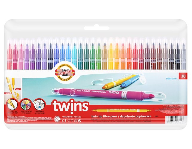 טושים דו"צ 30 גוונים KOHINOOR