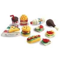 מיני ממתקים מבצק סוכר דגם אוכל רחוב - יוצרים משחקים ואוכלים