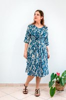 שמלת טימור- כחול מנומר