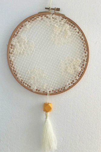 חישוק תחרה וינטאג' לתליה על הקיר