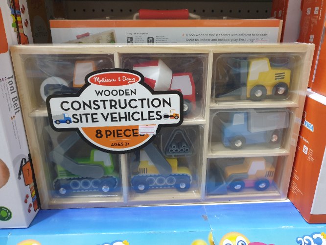 Melissa and Doug construction site vehicles