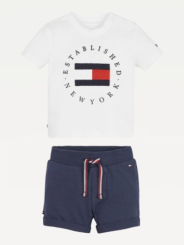 חליפת מכנס TOMMY H תינוקות לבן 0-2