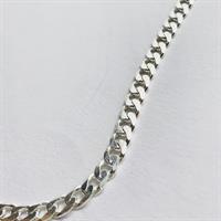 שרשרת גורמט פנצ'ר כסף קצרה M