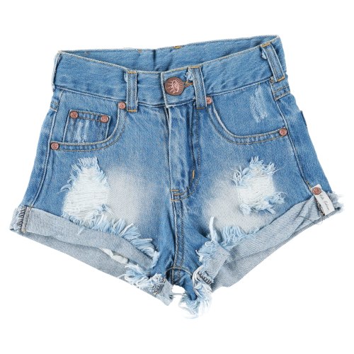 שורט ג׳ינס עם כפל - VIEW - מידות 2-16