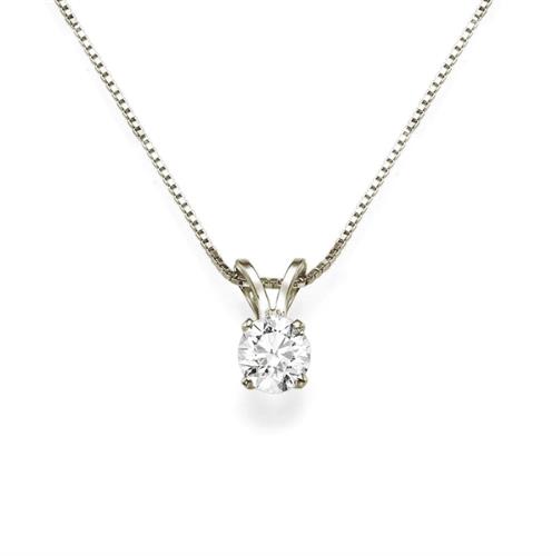 שרשרת יהלום | תליון יהלום בודד  0.25 קראט | שרשרת יהלום בסגנון סוליטר (בודד) 0.25 קראט בזהב 14 קאראט