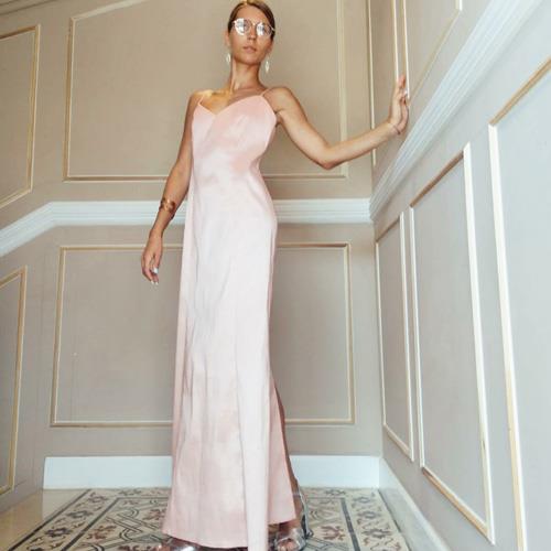 שמלת לילי ורודה