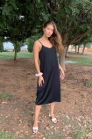 שמלת מידי סאטן לי