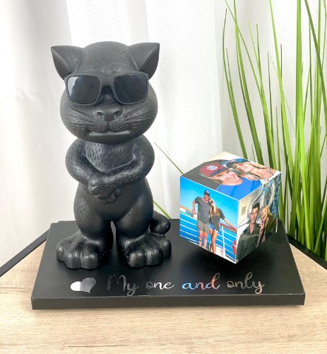 קרוסלת תמונות מנגנת - עם רמקול נייד