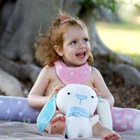 סינר בנדנה ורוד משולשים