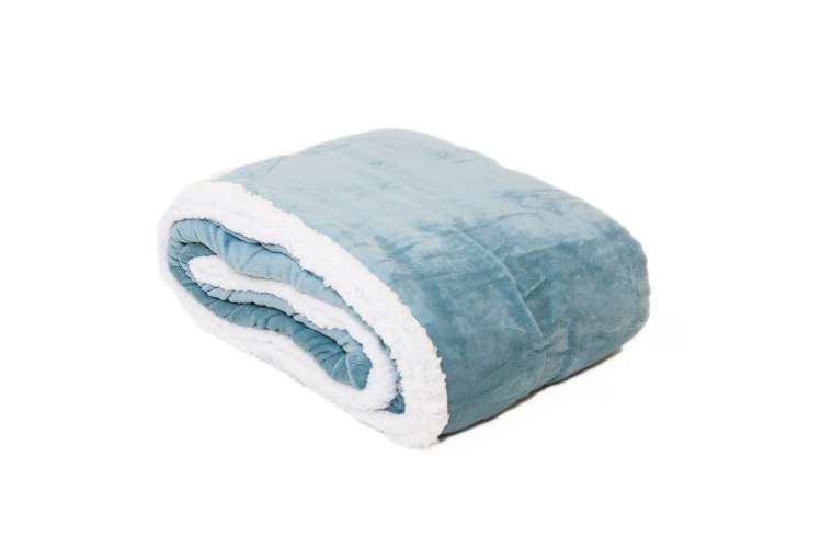 שמיכת קורל פליז חלקה