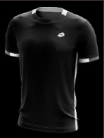 חולצת טניס lotto SQUADRA BLACK