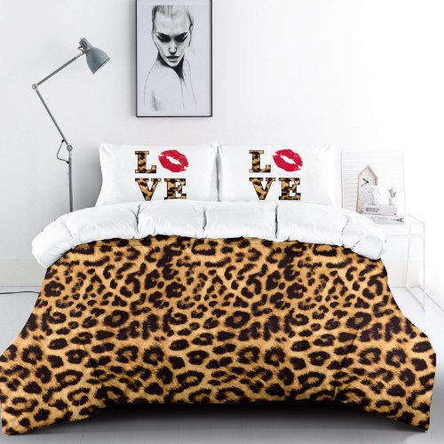 סט מצעים למיטה זוגית 100% כותנה דגם שיק - 885