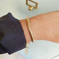 צמיד נחש מזהב לאישה