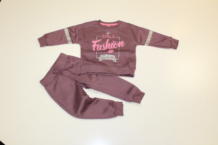 חליפת פוטר בנות KISS סגול עתיק