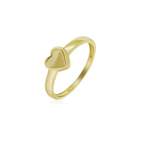 טבעת זהב לב|טבעת זהב לזרת|טבעת אופנתית