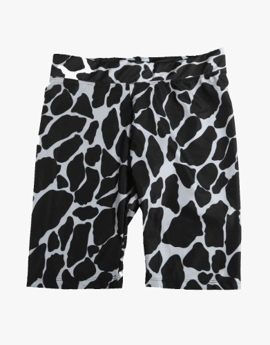 טייץ ברך עם הדפסה מנומר אפור